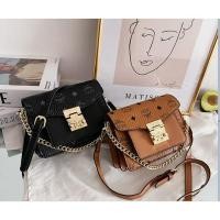 ราคา Mcm Brand Bag New Fashion Leather Organ Messenger Bag Print One Shoulder Crossbody Bag (26374380449)