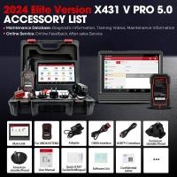 ราคา Launch X431 V PRO 5.0 OBD2 เครื่องสแกนเนอร์วินิจฉัยรถยนต์ OBD PK X431 PRO (9181460571)