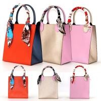 ราคา WHEAL BKKกระเป๋าถือผู้หญิงใบเล็ก กระเป๋าช้อปปิ้ง สีสวย ทรงตั้ง มีหลากหลายสี แถมฟรีผ้าพันสาย 1 ข้างขนาด 9 นิ้วรุ่นSP-S (20895291627)