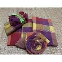 ราคา ผ้าขาวม้าทอมือ/ผ้าผืน/ผ้าฝ้ายเข็นมือแท้100%/ขนาด80×200cm (24020835404)