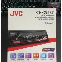 ราคา วิทยุติดรถยนต์ 1 ดิน JVC KD-X272BT ไม่มีซีดี มีฟังชั่น Bluetooth / USB / Spotify / FLAC / 13-Band EQ / JVC Remote App (10093852539)