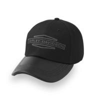 ราคา หมวกแก๊ป New Arrival Stacked Bar & Shield Ponytail Cap - Harley Black 97635-25VW (28216276077)