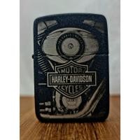ราคา ZIPPO Black Crackle นี้มีโลโก้ Harley-Davidson แท้ 100% USA (28719105376)