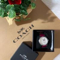 ราคา Coach Maddy Watch Stainless Steel Pink Leather Strap W6185 FUS WMN (991859680)