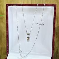 ราคา Princelyจี้เพชรแท้พร้อมสร้อยคอทองคำขาว18kแท้Made in Italy (27023522411)