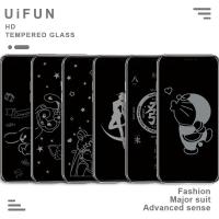 ราคา 9h ความแข็งรูปแบบการ์ตูน HD โทรศัพท์ฟิล์มกระจกนิรภัยสําหรับ iPhone 16 15 Plus 14 13 Pro Max iPhone16 Scratch Proof Screen Protector (28721132678)