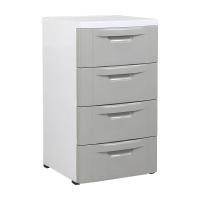 ราคา INDEX LIVING MALL ตู้ลิ้นชัก 4 ชั้น รุ่นแอมบี้ - สีขาว/เทาอ่อน (3157638893)