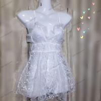 ราคา ชุดนอนซีทรู ผ้าลูกไม้สายเดี่ยว ชุดนอนไม่ได้นอน ผ้าลูกไม้ซีทรู (27516521297)