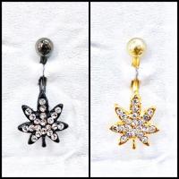 ราคา จิวหูและจิวสะดือ ประดับคริสตัล งานพรีเมี่ยม ขนาดก้าน 1.6 mm ความยาวทั้งหมดประมาณ 2.5 cm สินค้าจริงสวยงามมาก (2814363036)