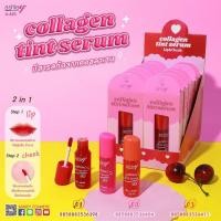 ราคา ลิปทินท์ สีสวย ติดทน เพิ่มความฉ่ำวาว หรือใช้ปัดพวงแก้มได้ Ashley(แอชลีย์) collagen serum tint A-425 (18686221456)