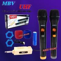 ราคา ไมโครโฟนไร้สาย MBV รุ่น M99 ไมค์ลอยคู่และเดี่ยว ไมค์ลอยถือ ไมโครโฟนไร้สาย-Wireless-microphone UHF แท้ ปรับความถี่ได้ สิน (8339636126)