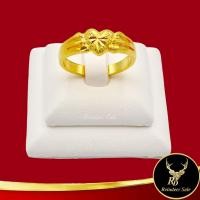 ราคา Ring (No.64RD) แหวนหุ้มทอง แหวนผู้หญิง แหวนแฟชั่นทองชุบ ลายหัวใจจิกเพชร นน.1 สลึง งานเคลือบแก้วหนาพิเศษ ชุบทองไมครอน (18362574665)