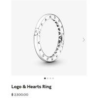 ราคา Logo & Heart ring Pandora size 58 (25005455727)