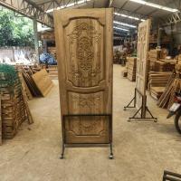 ราคา ประตูไม้สักลายหลุยส์ไม้อบแห้งมี3ขนาด80x200 90x200 100x200 (9879372060)