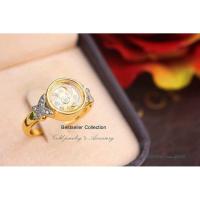 ราคา แหวนกังหันแชกงหมิวประดับเพชร CZ แท้ กังหันนำโชค (2676465514)