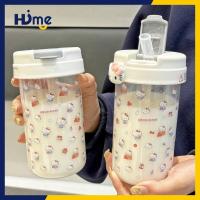 ราคา ขวดน้ำพลาสติก ลายการ์ตูนอนิเมะ พกพา แก้วน่ารัก ด้วยฟาง 500ml Hellokitty Pompompurin (28106536259)