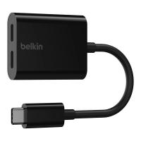 ราคา ADAPTER (อะแดปเตอร์) BELKIN ROCKSTAR USB-C AUDIO + CHARGE ADAPTER (BLACK) (F7U081BTBLK) (25229414674)