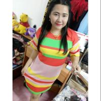 ราคา เดรสไหมพรมสีรุ้ง (1491667155)