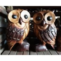 ราคา นกฮูกไม้แกะสลักสูง16นิ้ว (29151518845)