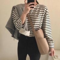 ราคา พร้อมส่ง1818 กระเป๋าสะพายข้างพียู แถมใบเล็ก มี 3 สี ดำ/น้ำตาล/เบจ (1554645235)