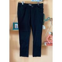 ราคา ส่งต่อ กางเกงผ้าขายาว กระบอกเล็ก แบรนด์ Give Me 5 Up สีดำ ใส่ทำงาน มือสอง เอว 31 (29560106250)