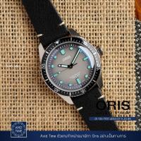 ราคา [ ออก E-Tax ได้ ] Oris Sixty-Five Glow สีเทา 40mm สายหนัง (01 733 7707 4053-07 5 20 89) Avid Time โอริส ของแท้ (15041990410)
