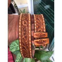 ราคา เข็มขัดหนังแท้ตอกลายทั้งเส้น (5261966030)