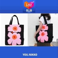 ราคา SALE!!กระเป๋าผ้า Marimekko ของแท้ 100% - Torna Juhla-Unikko bag ผ้าแคนวาส ป้ายดำ YOU.NIKKO (กระเป๋าแฟชั่น,ถุงผ้า,กระเป๋า (18914617131)