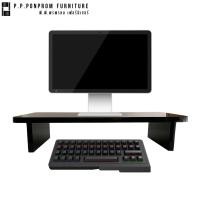 ราคา [ใส่โค้ดPPPOPROM1ลดเพิ่ม] แท่นวางจอคอม ที่วางจอคอม โต๊ะวางจอคอมสไตล์ Modern ขอบโค้ง Handmade (25159827830)