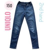 ราคา สินค้ามือสอง แบรนด์แท้ กางเกงยีนส์เด็ก ยูนิโคล่ Denim Jeans ยีนส์ยืด Uniqlo Kid Jeans Size 150 เด็กสูง 145-155 Cm (27271435301)