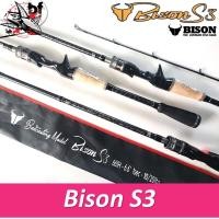 ราคา คันตีเหยื่อปลอม Bison S3 NEW2022 รุ่นใหม่ล่าสุด 6.6 ฟุต คันเบ็ด 1 ท่อนและ 2 ท่อน เวท 8-17 /10-20 (13990214037)
