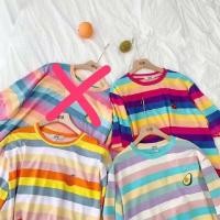 ราคา #เสื้อโอเวอร์ไซต์สีรุ้งเรนโบว์ ราคาถูก (3205317726)