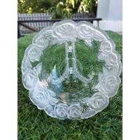 ราคา ถ้วยใส ลายนูนดอกกุหลาบ งานญี่ปุ่น (25404498067)