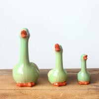 ราคา เป็ดเซรามิค ตุ๊กตาแต่งสวนเซรามิก ชุดครอบครอบเป็ดเขียว 3 ตัว แต่งบ้าน ทนทาน (24565110435)