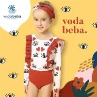 ราคา VODA BEBA ชุดว่ายน้ำเด็กหญิง เสื้อแขนยาว ชุดว่ายน้ำวันพีช แฟชั่น แห้งเร็ว ชุดว่ายน้ําแขนยาว ป้องกันแดด แบบกระโปรงวันพีช สไตล์เจ้าหญิง สําหรับเด็กผู้หญิง (15599792722)