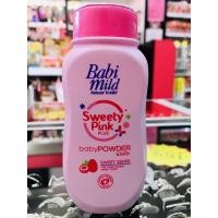 Babi Mild เบบี้มายด์ สวีทตี้พิงค์ พลัส แป้งเด็ก กลิ่นสวีตเซ้นส์ 50 กรัม