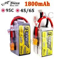 ราคา AC Tattu R-Line 1.0 LiPo 1800mAh 14.8V 22.2V 95C 4S 6S1P Lipo Battery Pack With XT60 Plug for RC FPV Racing Drone Quadco (15898525814)