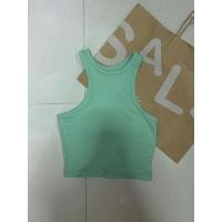 ราคา ครอปเสื้อกล้ามสีเขียวมิ้นผ้าร่อง H&M แท้ ไซส์xs (18495341381)