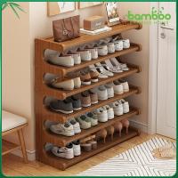 ราคา ชั้นวางรองเท้า shoe rack ชั้นวางรองเท้าไม้เนื้อแข็ง ชั้นวางรองเท้าไม้ไผ่ ชั้นวางรองเท้าทางเข้า เก็บรองเท้าได้ 30-40 คู่ (25040228220)