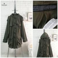 ราคา เสื้อMilitary Jacket ZARA สีเขียวขี้ม้า (2010534843)