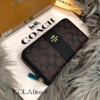 ราคา กระเป๋าสตางค์ Coach(โค้ช) 7.5" สีกาแฟดำ (7650376606)