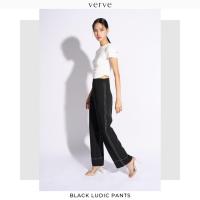 ราคา verve - LUDIC PANTS - BLACK [กางเกงขายาวเดินไหม สีดำ] (28702349926)