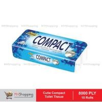 ราคา Cutie Compact ทิชชู่ในห้องน้ํา 8000 ชั้น (3 ชั้น) x 10 ม้วน (23869221838)