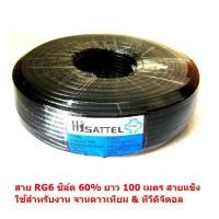 ราคา Mastersat สายสัญญาณ RG6 ชิลล์ 60% PVC 6.8 mm. ถักซีน 64 เส้น ยาว 100 เมตร สายแข็ง นำสัญญาณได้ดี สำหรับ จานดาวเทียม ทีวี (2188694911)