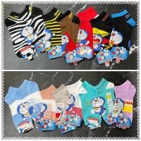 ราคา { ยกแพ็ค 12 คู่ 180 บาท } ถุงเท้าลายโดเรม่อน ถุงเท้าระดับข้อตาตุ่มโดเรม่อน (9754098298)