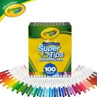 ราคา Crayola Super tips Washable Marker 100 colors เครโยล่า สีเมจิกล้างออกได้ ซุปเปอร์ทิปส์ 100 สี สีเมจิค 58-5100 (29725832161)