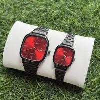 ราคา Ca sio รุ่น A138 สายแสตนเลส นาฬิกาข้อมือ ชาย+หญิงใส่ได้ สายสีดำหน้าปัดแดง (28119699602)