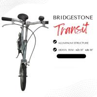 ราคา จักรยานพับ Bridgestone Transit โครงอลูมิเนียม สีเทาเงิน มือสอง (28215862300)