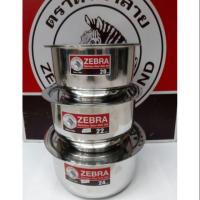 ราคา Zebra หม้อแขก 20, 22,24 ซม.ตราหัวม้าลาย ราคาต่อใบ (5136208887)
