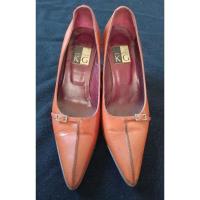 ราคา รองเท้าหนังส้นสูง สีน้ำตาล มือ2 Kurt Geiger, Made in Italy (26906308057)